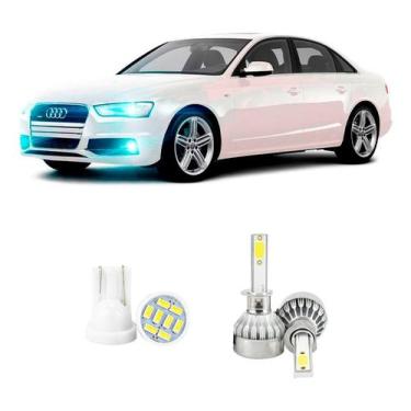 Imagem de Lampada Led Farol Alto Audi A4 2009 A 2014 20000lm - V10, Branco