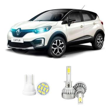 Imagem de Lampada Led Farol Alto Renault Captur 2017 A 2022 20000lm - V10, Branc