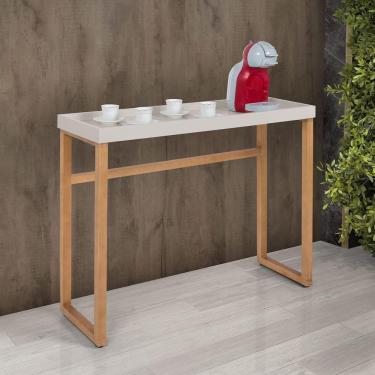 Imagem de Aparador Cantinho Do Café Slim Com Bandeja Off White