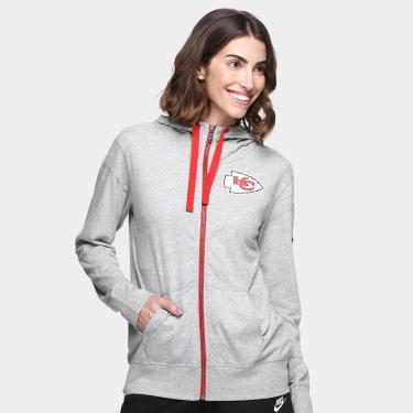 Imagem de Moletom NFL Kansas City Chiefs Nike Gym Vintage Sleeve Stripes Feminino-Feminino