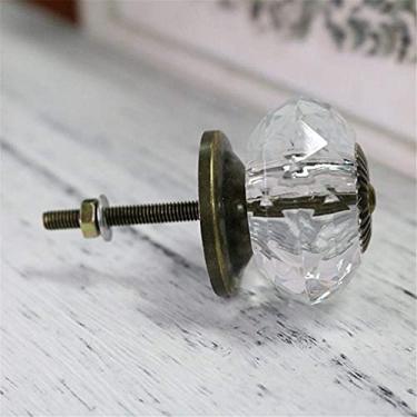 Imagem de Puxadores de gaveta de cristal, puxador de armário transparente para armário de armário gaveta puxador de cómoda puxador de cristal acrílico puxador de móveis 38 mm