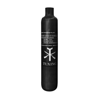 Imagem de TUXING Tanque de ar 4500Psi Pcp 0,58L 36Cu em 580cc Fibra de Carbono HPA Tanque, Cilindro de Gás, Paintball Hunting para PCP Air Rifle Gun Daystate e FX Thread M18 * 1,5 (0,58L PCP AIR Tank)