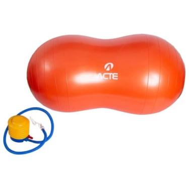 Imagem de Bola Feijão Grande 90x45cm Com Bomba de Ar Inclusa - Ideal Para Pilates, Academia, Yoga, Musculação, Crossfit, Ginástica, Exercícios, Treino em Casa, Fisioterapia, Funcional