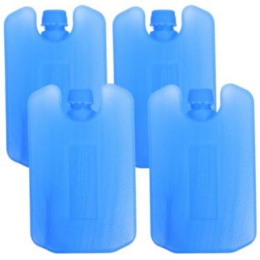 Imagem de Ice Cooler Box 4 blocos de gelo reutilizáveis para freezer ao ar livre para refrigerador azul-