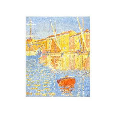 Imagem de Paul Signac Famosas Pinturas-Impressas em Tela-Porta 4-Moderno Pôster Decoração Sala de Estar e Quarto 60x80cm24x31in Sem Moldura