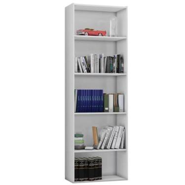 Imagem de Multiuso Livreiro Liana Nichos 4 Prateleiras Branco - Bela Móveis - AJ