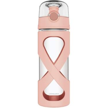 Imagem de Garrafa De água De Vidro Com Manga De Silicone Antiderrapante Boca Dupla Borossilicato à Prova De Vazamentos Sem Bpa Eco-friendly Hot Cold Drink Flask Ideal Para Escola Home, Mint Green