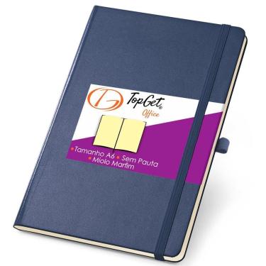 Imagem de Caderneta 10X14Cm 80 Folhas Sem Pauta Cheer Topget - Azul