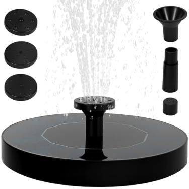 Imagem de Fonte de água solar, bomba solar de fonte de banho de pássaro, bomba de água solar ao ar livre, bomba de fonte flutuante ABS para piscina de jardim e lagoa (13 cm)