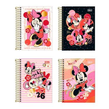 Imagem de Agenda espiral diária Minnie 2026 Tilibra
