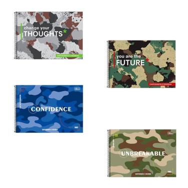 Imagem de Caderno espiral capa dura cartografia 80 fls Hide Tilibra