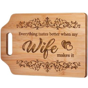 Imagem de Tábua de corte AceThrills Bamboo 31x22x1 cm gravada a laser