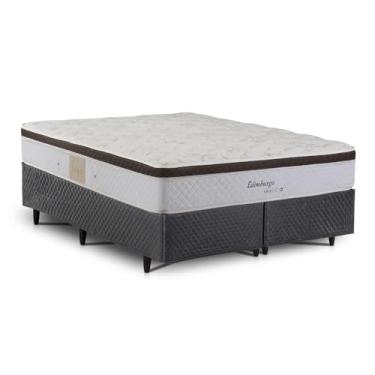 Imagem de Cama Box Queen Size Herval Edimburgo com Molas Maxspring, 64x158x198 cm
