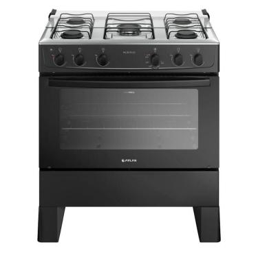 Imagem de Fogão 5 Bocas Atlas Automático Milão Plus Preto Bivolt