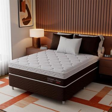 Imagem de Colchão Viúva Sigma Flow Misto (23x128x188) Marrom e Branco