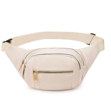 Imagem de Pacote de cintura DAITET Large Creme White com alça ajustável