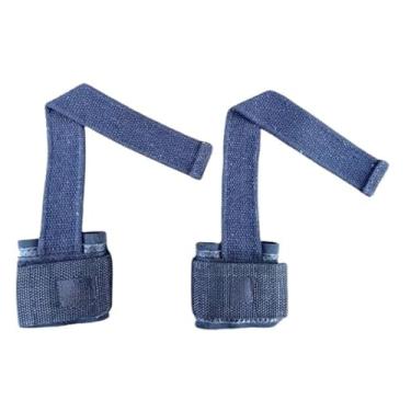 Imagem de Munhequeira Pulso Integrada com Straps de Força - Equipamento Profissional para Musculação e Academia(PRETO)