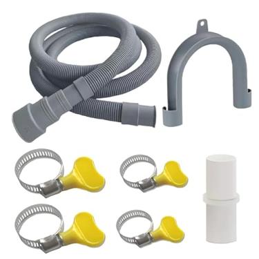 Imagem de Mangueira de drenagem universal de 3 m, adequada para máquinas de lavar, adequada para LG/GE/Samsung e máquinas de lavar/lava-louças, pia portátil e tubos desumidificadores, mangueira de drenagem
