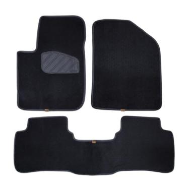 Imagem de Tapete Automotivo para Arrizo 5 2018 2019 2020 2021 Carpete Preto Aveludado Antiderrapante