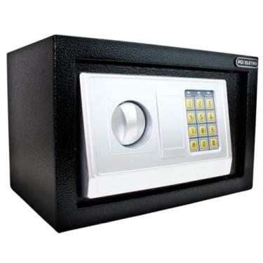 Imagem de Cofre Eletrônico Digital Travas 20mm 6kg Novo 8l Chave Senha