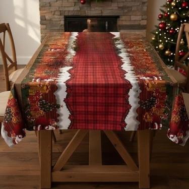 Imagem de Generic Toalha de Mesa Plástica Térmica de Natal, Vendida por Metro, Anti-Mancha e Fácil de Limpar (Magia de inverno,4cadeiras150x140)