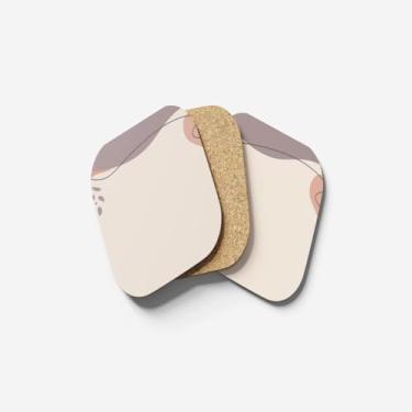 Imagem de Porta Copos Com Ilustração Personalizada 10X10cm Organic Warm Tone