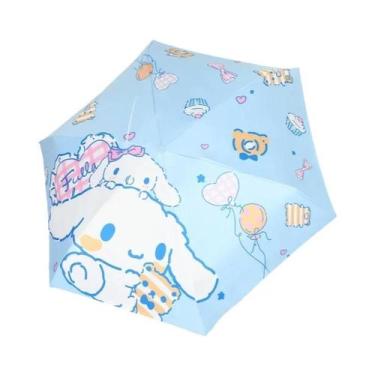 Imagem de Guarda-chuva Preto Sanrio Cinnamoroll Com Proteção UV, Protetor Solar,
