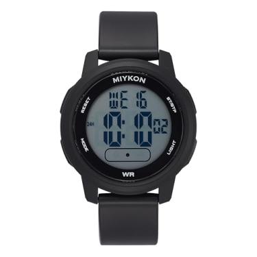 Imagem de Miykon Relógio digital ultrafino masculino – Relógio esportivo minimalista à prova d'água com tela grande e fácil de ler – resina à prova de choque, superiluminador, cronômetro e temporizador, alarme