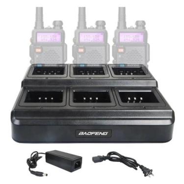 Imagem de Carregador de seis vias Baofeng UV-5R Walkie Talkie Multicarregador Rá