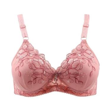Imagem de Sutiã Bralette Ajustável Com Estampa Floral Vintage, Lingerie Sexy De 
