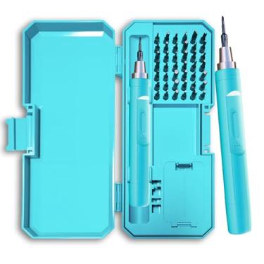 Imagem de VBESTLIFE Conjunto de Chave de Fenda Magnética 42 Em 1, 150 RPM, Avanço e Reverso, Kit de Ferramentas de Reparo Compacto Portátil para Montagem de Móveis, Reparo de Eletrodomésticos (BLUE)
