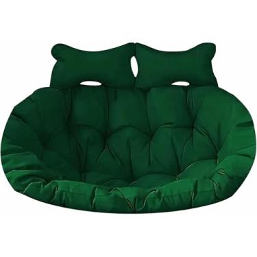 Imagem de Substituição Impermeável Do Coxim Da Cadeira Do Ovo De Suspensão Da Pessoa Dupla, Almofada Das Almofadas Da Cadeira Do Salão Do Balanço Da Rede De 2 Lugares