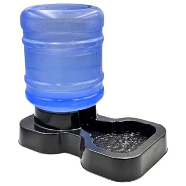 Imagem de Comedouro e Bebedouro Automático para Cães e Gatos | Kit Grande Porte 10L Água e 8L Ração(PRETO - BEBEDOURO MENPLAST)