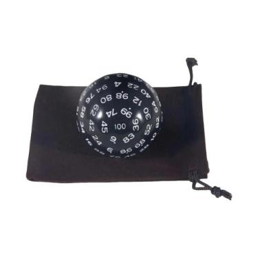 Imagem de Conjunto De Dados Poliédricos De 100 Lados, Acrílico D100 Com Bolsa Pa