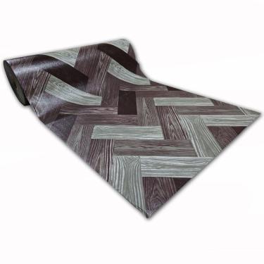 Imagem de Passadeira Em Manta Vinilico Similar Laminado 0,50x4,00 Mosaico Marrom