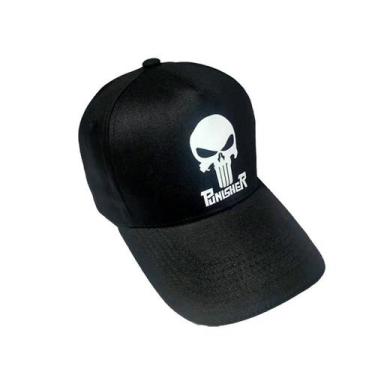 Imagem de Boné de beisebol Punishers Anime Snapback, algodão preto - Yiweisai
