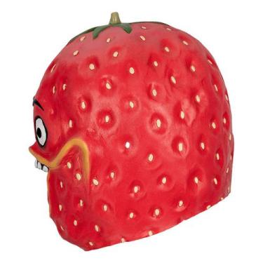 Imagem de Capacete de látex de tomate de Halloween com máscara de cosplay para a