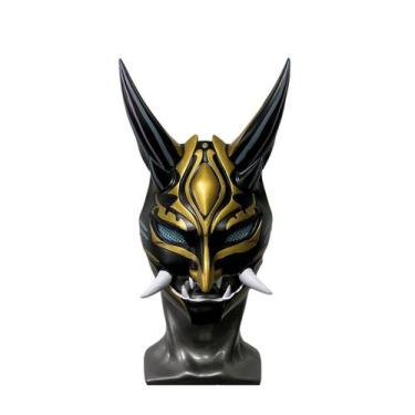 Imagem de Máscara de cosplay de Halloween Genshins Impacts Xiao para adultos - y