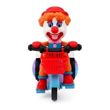Imagem de Brinquedo Palhaço Ciclista Músicas Luzes Triciclo Diversão