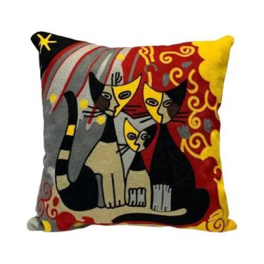 Imagem de Capa De Almofada Decorativa Abstrata Impressa Em 3D Picasso Para Sofá,