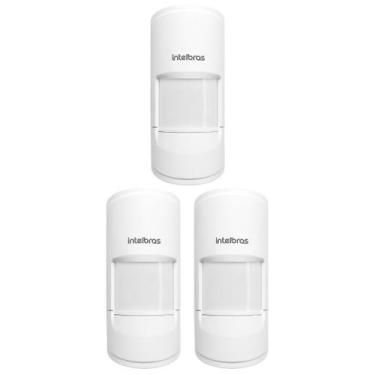 Imagem de Kit 3 Sensores Alarme Passivo IVP 5001 PET SHIELD Intelbras