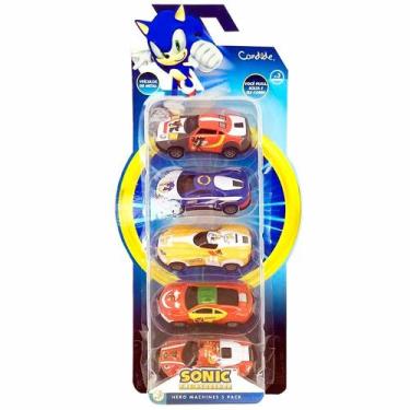 Imagem de Mini Carrinhos à Fricção - Sonic - 5 Hero Machine - Candide - Candide 