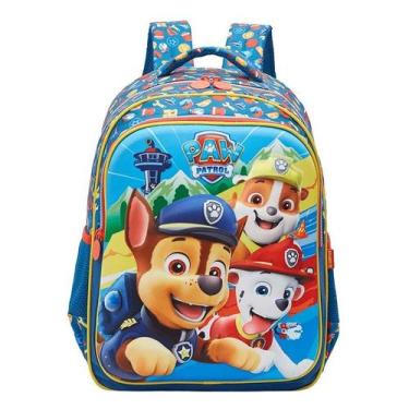 Imagem de Mochila Escolar Infantil Patrulha Canina 13492 Azul - Xeryus - Tendtud