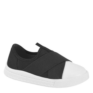 Imagem de Tênis Feminino Slip On Menina Calce Fácil Molekinha 2575110, Preto, Br