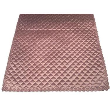 Imagem de Caminho de Mesa Natal Trilho 48cm X 1,48m Cetim Matelassê - Fitas e Fe
