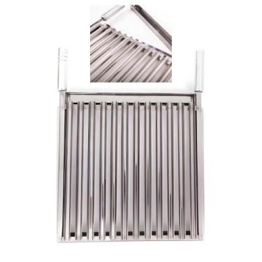 Imagem de Grelha Parrilha De Inox Tamanho: 50x47 Cm Para Churrascos - Grelha Arg