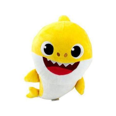 Imagem de Pelúcia Baby Shark Amarelo 18cm Com Música - Sunny 2357