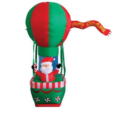 Imagem de Balao Papai Noel Inflavel 210cm - Chrtmas & Co - Niazitex, VERMELHO