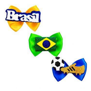 Imagem de Laço Para Cães e Gatos Copa do Mundo 32 Pç