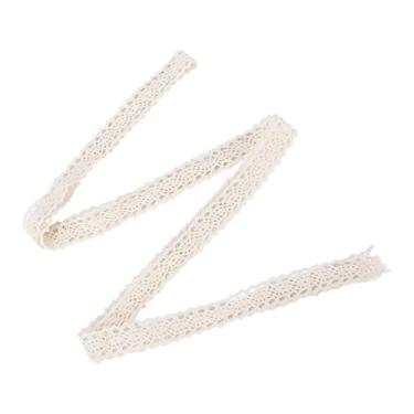 Imagem de Fita de renda, guarnição de renda durável reutilizável toque suave multifuncional retro requintado para decoração de toalha de mesa para decoração de roupas(Bege)